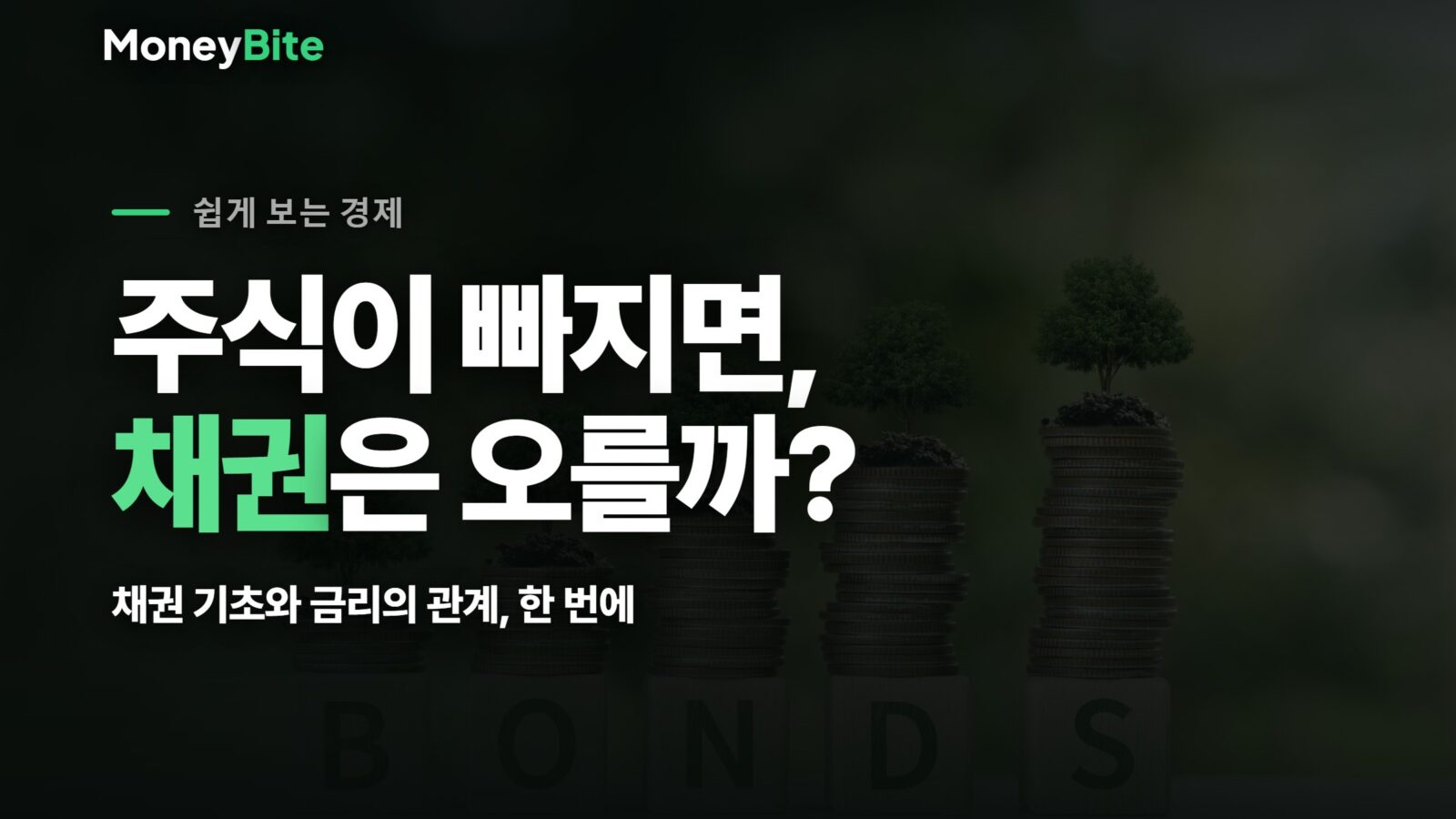 주식이 빠지면 채권은 오를까 — 채권 기초와 금리의 관계 (머니바이트)