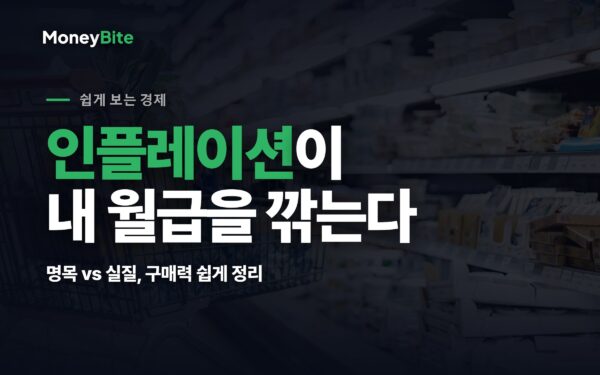 인플레이션이 내 월급을 깎는 이유 — 명목·실질·구매력 — 머니바이트